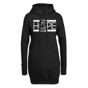 Sobriété Espoir Récupération Alcooliques - Sweat-shirt à capuche long Femme - noir - Devant
