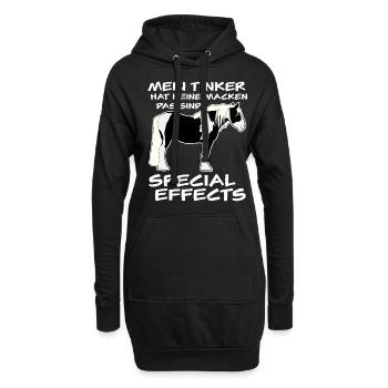 Irish Tinker Reiten Pferd Pferde - Hoodie-Kleid - Schwarz - Vorne