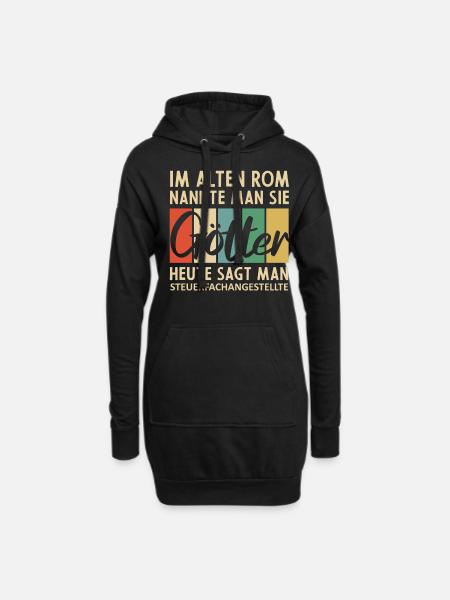 Lustige Steuerfachangestellte Sprüche - Hoodie-Kleid - Schwarz