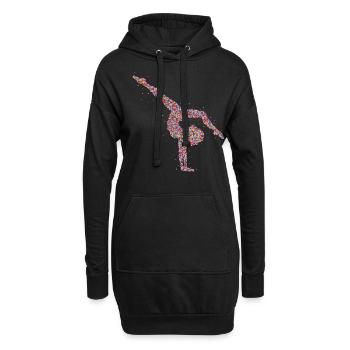 Gymnastique Gymnastique Gymnaste - Sweat-shirt à capuche long Femme - noir - Devant