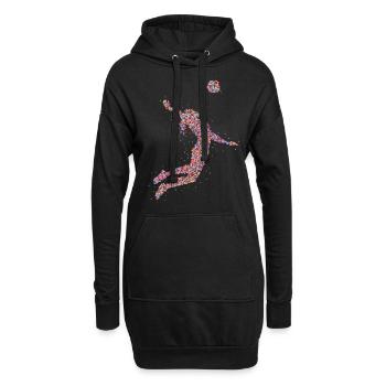 Volleyball Volleyball de plage - Sweat-shirt à capuche long Femme - noir - Devant