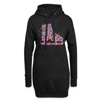 Patinage sur glace Patinage sur glace - Sweat-shirt à capuche long Femme - noir - Devant