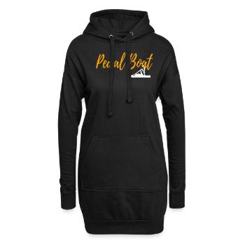 PEDAL BOAT - Hoodie-Kleid - Schwarz - Vorne