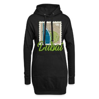 Dubai Vereinigte Arabische Emirate The Palm - Hoodie-Kleid - Schwarz - Vorne