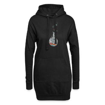 Chimie I Tube à essai Microscope de laboratoire - Sweat-shirt à capuche long Femme - noir - Devant