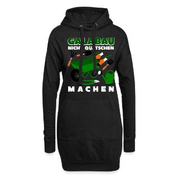 Galabau Gartenbau Werkzeug Galabauer - Hoodie-Kleid - Schwarz - Vorne