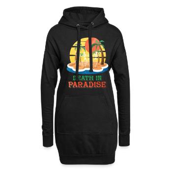geschenk motiv death in paradise - Hoodie-Kleid - Schwarz - Vorne