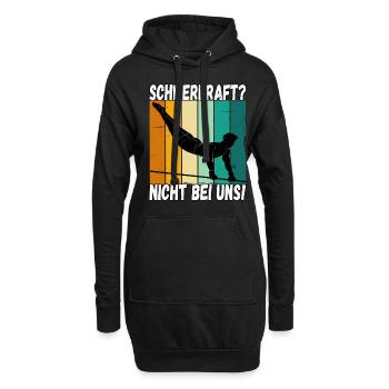 Schwerkraft? Nicht Bei Uns - Turnen Turner - Hoodie-Kleid - Schwarz - Vorne
