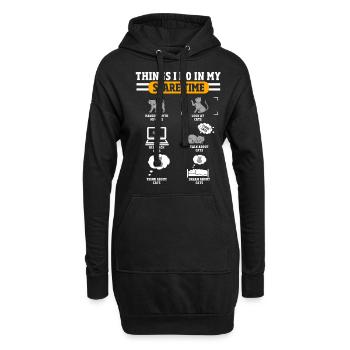 Drôle de propriétaire de chat, chats - Sweat-shirt à capuche long Femme - noir - Devant