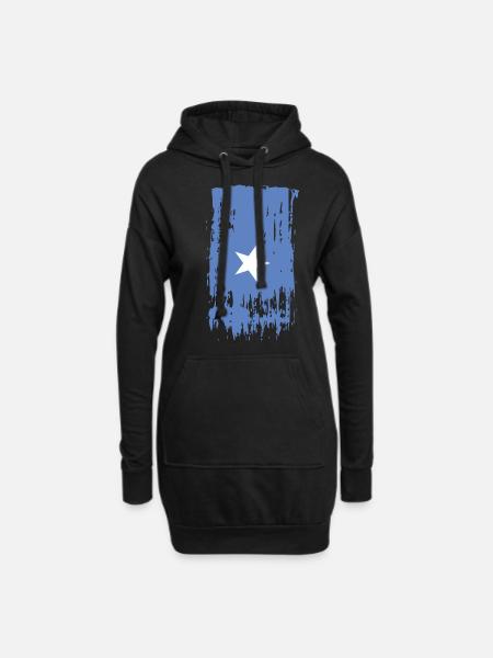 Somalia Somalia Somalia - Hoodie-Kleid - Schwarz