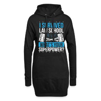 Law Student Essentials Law School Graduate Lawyer - Hoodie-Kleid - Schwarz - Vorne