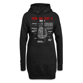 Dentifrice parodontiste recommandé parodontiste - Sweat-shirt à capuche long Femme - noir - Devant