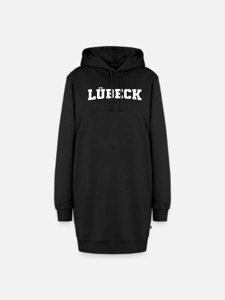 Lübeck - Hoodie-Kleid - Schwarz