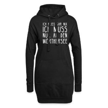 Wörthersee I Kärnten Österreich Motiv für - Hoodie-Kleid - Schwarz - Vorne