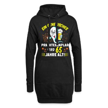 Vor 65 Jahren war ich mal der Schnellste 65 Jahre - Hoodie-Kleid - Schwarz - Vorne