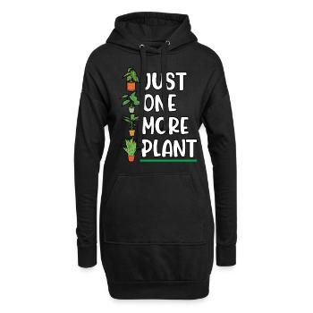 Gardener Just One More Plant Planting Plant - Hoodie-Kleid - Schwarz - Vorne