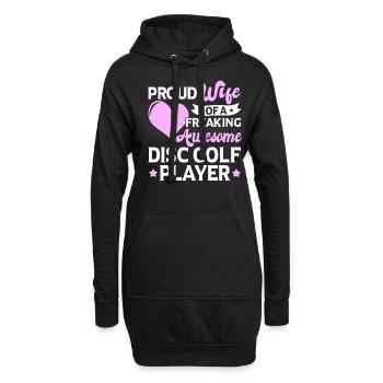 Entraîneur de golf Frisbee Lover Disc Golf Player - Sweat-shirt à capuche long Femme - noir - Devant