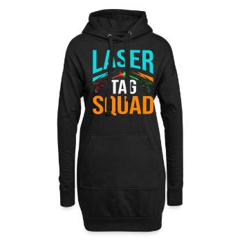 Laser Tag Lasertag Laserspiel Lasergame Spieler - Hoodie-Kleid - Schwarz - Vorne