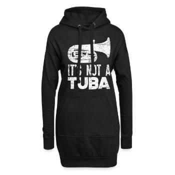 Euphonium Musikinstrument - Hoodie-Kleid - Schwarz - Vorne