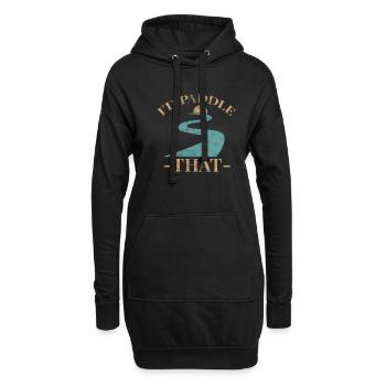 SUP Stand Up Paddling Paddel Wassersport Geschenk - Hoodie-Kleid - Schwarz - Vorne