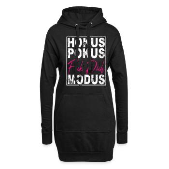 Hokus Pokus Fick Dich Modus - Hoodie-Kleid - Schwarz - Vorne