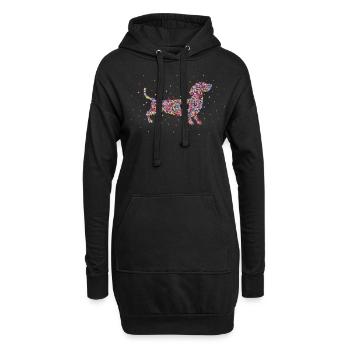 Teckel Chien Teckel Propriétaire de chien - Sweat-shirt à capuche long Femme - noir - Devant