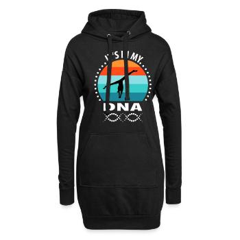 Gymnaste Handstand gymnastique gymnastique gymnastique - Sweat-shirt à capuche long Femme - noir - Devant