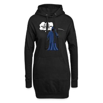 So Viele Idioten Und Nur Eine Sense Sensenmann - Hoodie-Kleid - Schwarz - Vorne