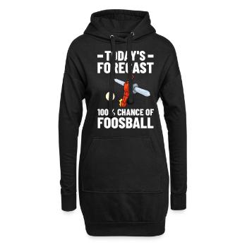 Baby-foot Baby-foot Baby-foot Baby-foot Joueurs de table - Sweat-shirt à capuche long Femme - noir - Devant