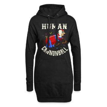 Zirkus - Hoodie-Kleid - Schwarz - Vorne