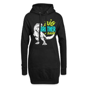 Je vais être Big Brother Dinosaur Dino à nouveau - Sweat-shirt à capuche long Femme - noir - Devant