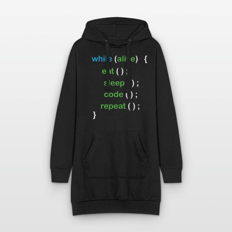Python Coding Software Developer Hoodie Dress
