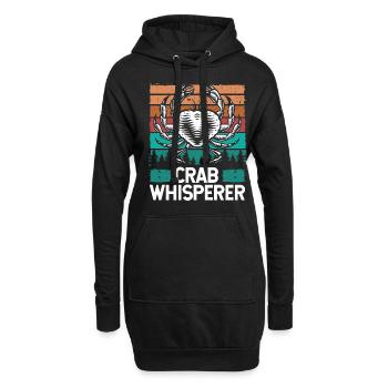 Crab Whisperer Crab Fishing Crab Hunter Fisher - Sweat-shirt à capuche long Femme - noir - Devant