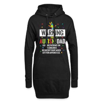 Autist Autismus Autisten Autistisch Geschenk - Hoodie-Kleid - Schwarz - Vorne