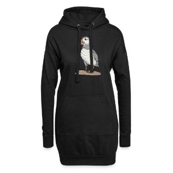 Papageitaucher I Alkenvogel Puffin Motiv für - Hoodie-Kleid - Schwarz - Vorne