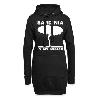 Sardegna Sardinien Insel Baum Sardinia - Hoodie-Kleid - Schwarz - Vorne