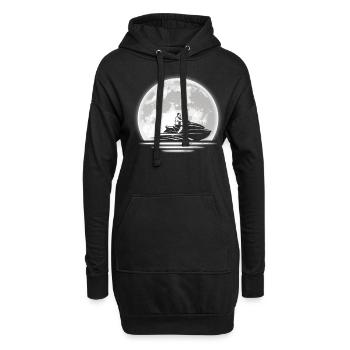 Jetski - Hoodie-Kleid - Schwarz - Vorne
