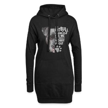 Pitbull - Hoodie-Kleid - Schwarz - Vorne