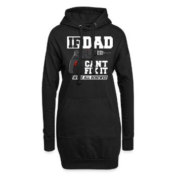 If Dad Can't Fix Father's Day - Hoodie Dress - black - Front