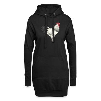 Sundheimer Hühner I Chicken Poultry Motif pour - Sweat-shirt à capuche long Femme - noir - Devant