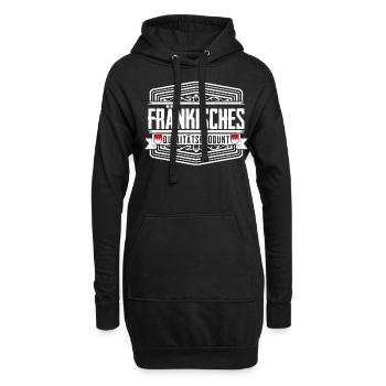 Franken Fränkisch Franke - Hoodie-Kleid - Schwarz - Vorne