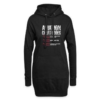 Pilot - Hoodie Dress - black - Front