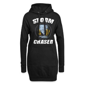 Storm Chaser, Twister Wind, - Sweat-shirt à capuche long Femme - noir - Devant