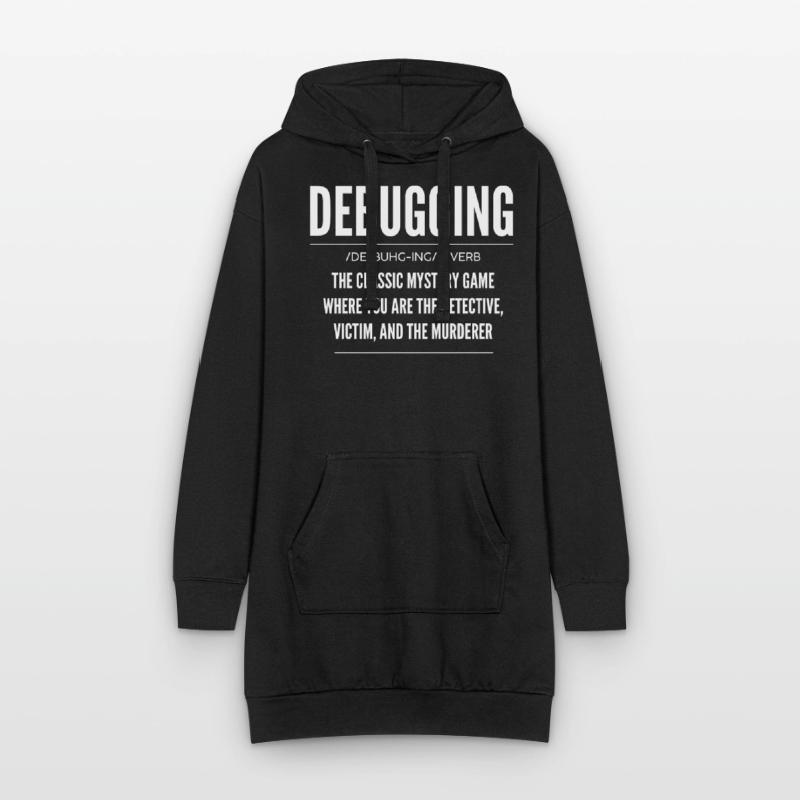 Debugging, Programmierer, Codierer Hoodie-Kleid