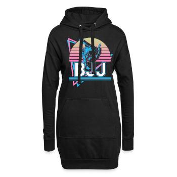 Brasilianisches Jiu Jitsu BJJ Geschenk - Hoodie-Kleid - Schwarz - Vorne
