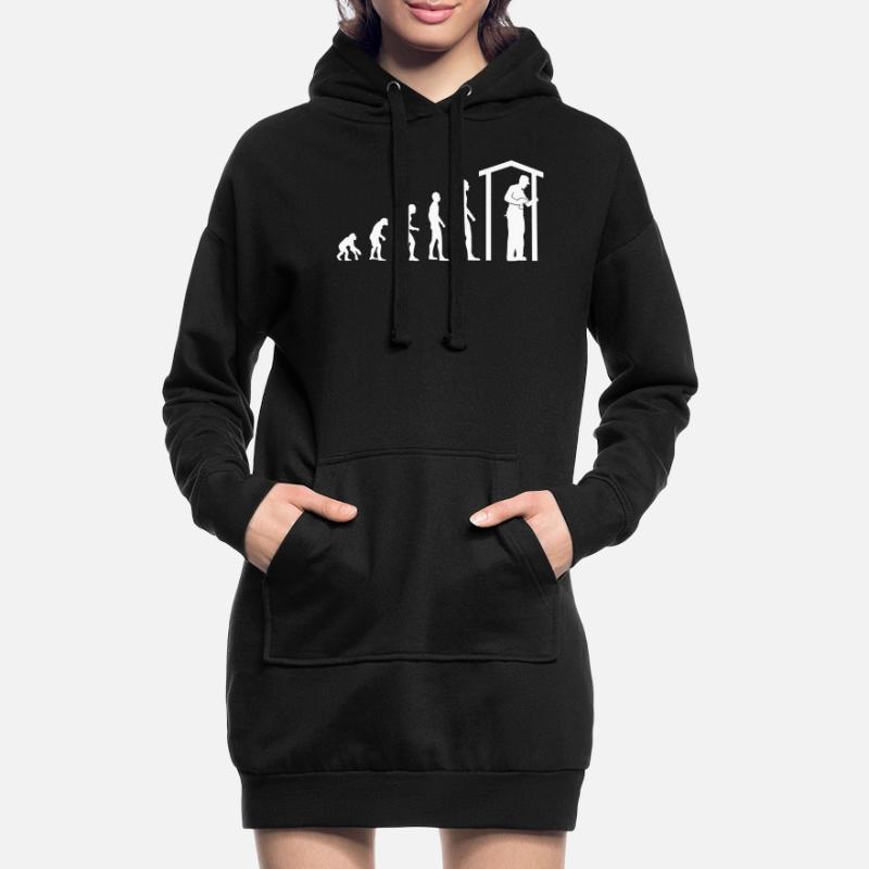 Carpenter Profession Evolution Carpenter Gift Hoodie Dress
