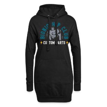 Bionic Hip Club, prothèse de hanche - Sweat-shirt à capuche long Femme - noir - Devant