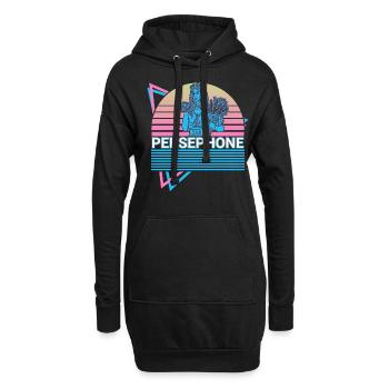 Perséphone Cadeau de déesse grecque - Sweat-shirt à capuche long Femme - noir - Devant