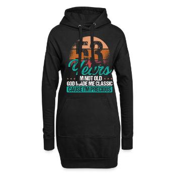 53rd Birthday Idea for Her 53 years old for Mom - Hoodie-Kleid - Schwarz - Vorne