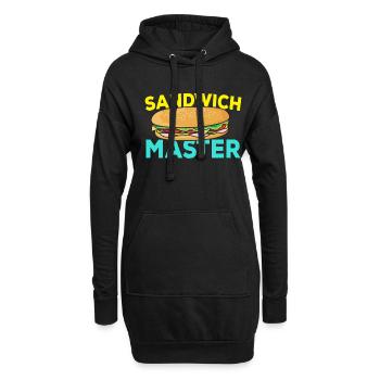 Sandwich Master Fast Food - Hoodie-Kleid - Schwarz - Vorne